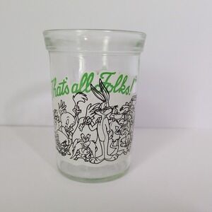 Welch's Looney Tunes Jelly Jar Glass‎ 1994, That's All Folks, Bugs Bunny Tweetie
